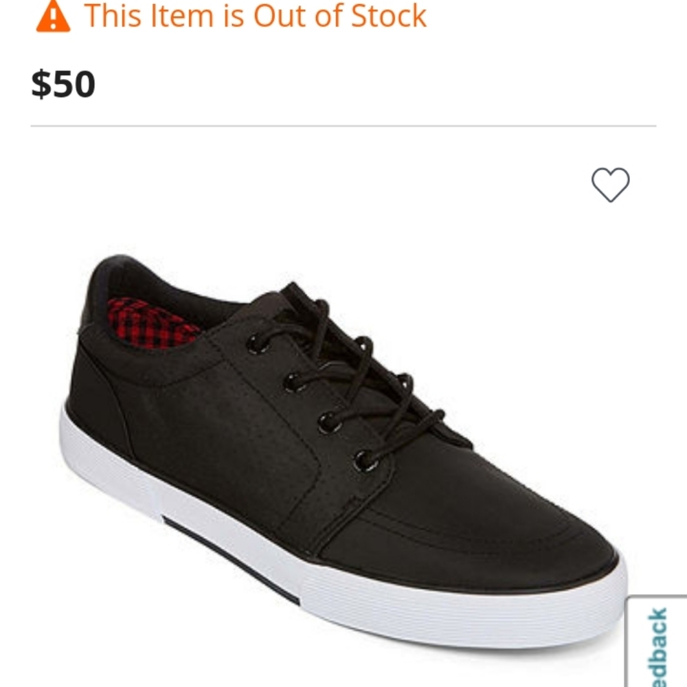 NWOT Men's SJB Black Sneakers 11 M